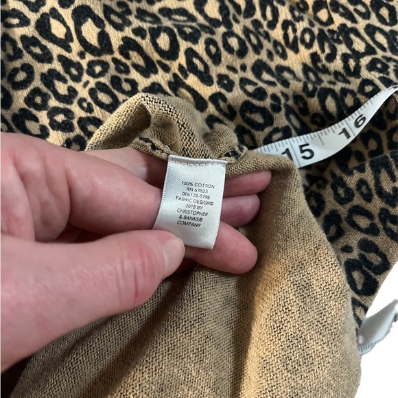 Christopher & Banks Animal Print Cardigan ~ Size Small - Picture 4 of 7